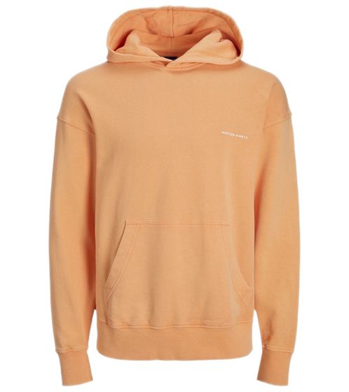 JACK & JONES JORNINE pull à capuche pour homme, sweat à capuche tendance avec poche kangourou 12240572 orange