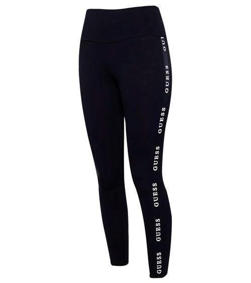 GUESS Damen Sport-Leggings modische Fitness-Hose Workout-Hose V2YB14KABR0 JBLK Schwarz