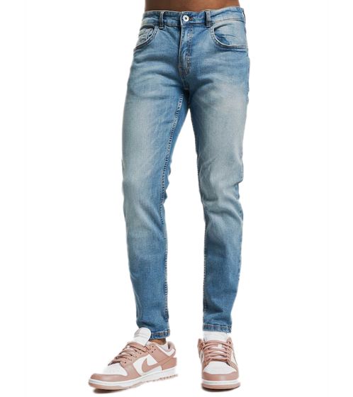 REDEFINED REBEL Stockholm Herren Denim-Hose klassische Baumwoll-Jeans Slim-Fit 217134 Blau