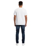 STAPLE Loyola Herren Baumwoll-Shirt mit großem Frontprint T-Shirt Rundhals-Shirt 2208C7017 Weiß/Schwarz/Rot