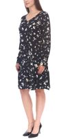 Tamaris women's mini dress with long sleeves, woven dress with floral all-over print 38428365 black Tamaris women's mini dress with long sleeves, woven dress with floral all-over print 38428365 black