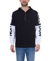 vsct LonDon 2In1 Herren Hoodie im 2-in-1-Look Baumwoll Kapuzen-Pullover 5643325 Schwarz/Weiß vsct LonDon 2In1 Herren Hoodie im 2-in-1-Look Baumwoll Kapuzen-Pullover 5643325 Schwarz/Weiß