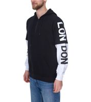 vsct LonDon 2In1 Herren Hoodie im 2-in-1-Look Baumwoll Kapuzen-Pullover 5643325 Schwarz/Weiß vsct LonDon 2In1 Herren Hoodie im 2-in-1-Look Baumwoll Kapuzen-Pullover 5643325 Schwarz/Weiß