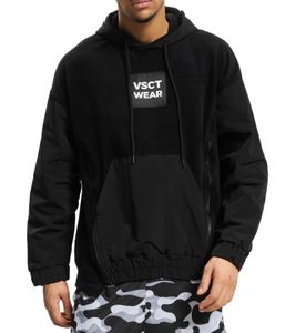 vsct Bulky Oversize sweat à capuche pour hommes avec fermetures éclair sur le devant pull à capuche en coton au look oversize 5643333 noir