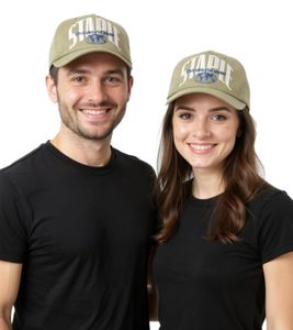 Gorra snapback de hombre STAPLE Sage con letras de la marca en la parte delantera gorra de algodón 2209X6993 verde oliva