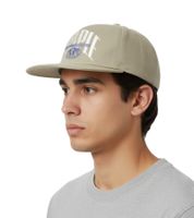 STAPLE Sage Herren Snapback-Cap mit Marken-Schriftzug auf der Front Baumwoll-Cap 2209X6993 Olivgrün