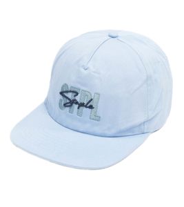 Casquette snapback pour hommes STAPLE Sage avec lettrage de la marque sur le devant casquette en coton 2302AX7198 bleu clair