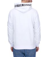 vsct Ibiza Dept sweat à capuche zippé pour homme avec détails lettrage pull à capuche en coton 5643315 blanc