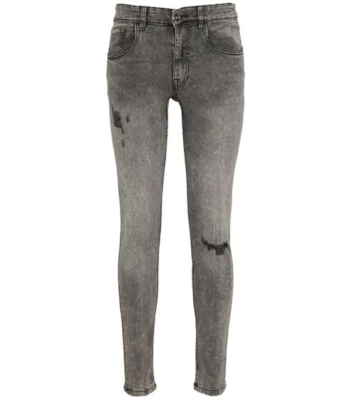 REDEFINED REBEL Stockholm Destroy Herren Denim-Hose Baumwoll-Jeans 217128 Grau