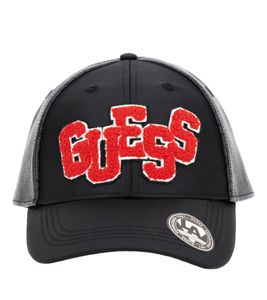 GUESS Herren Baseball-Cap stylische Alltags-Cap Sommer-Cap AM5030POL01 Schwarz/Grau