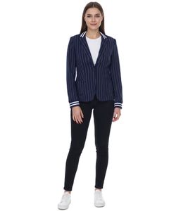 AjC Blazer women's business jacket with one-button closure blazer suit jacket 90509505 navy