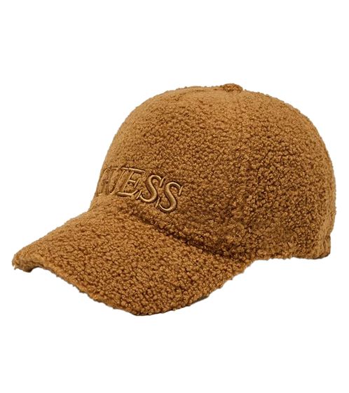 GUESS Herren Baseball-Cap stylische Alltags-Cap mit Teddy-Fell Sommer-Cap AW9930POL01 Braun