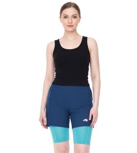 Pantaloni da ciclismo F2 pantaloni da mountain bike da donna sostenibili con fondello 2in1 pantaloncini da bicicletta 89267667 turchese/blu