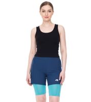 Pantalon de cyclisme F2 pantalon de VTT durable pour femme avec coussin de siège short de vélo 2 en 1 89267667 turquoise/bleu