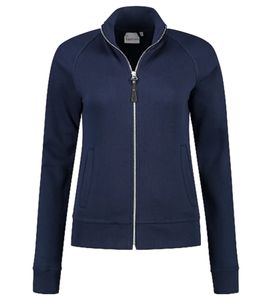 SANTINO Anna Damen schlichte Sweat-Jacke mit Baumwollanteil Freizeit-Jacke Basic-Jacke Navy SANTINO Anna Damen schlichte Sweat-Jacke mit Baumwollanteil Freizeit-Jacke Basic-Jacke Navy
