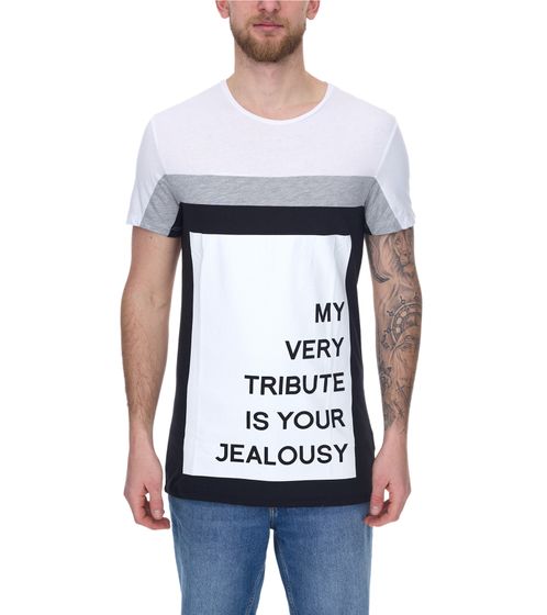 vsct My Tribute 1/2 T-shirt en coton pour homme avec imprimé tendance et col rond SS5641619 Blanc