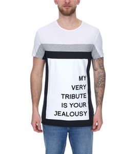 vsct My Tribute 1/2 T-shirt en coton pour homme avec imprimé tendance et col rond SS5641619 Blanc vsct My Tribute 1/2 T-shirt en coton pour homme avec imprimé tendance et col rond SS5641619 Blanc
