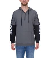 vsct LonDon 2In1 Herren Hoodie im 2-in-1-Look Baumwoll Kapuzen-Pullover 5643324 Grau/Schwarz vsct LonDon 2In1 Herren Hoodie im 2-in-1-Look Baumwoll Kapuzen-Pullover 5643324 Grau/Schwarz