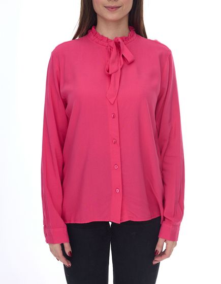 Aniston SELECTED Damen Bluse Sommer-Bluse mit Schluppe 11506002 Pink