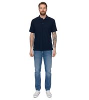 SANTINO Cws Herren schlichtes Polo-Shirt mit Baumwollanteil Kurzarm-Shirt Dunkelblau