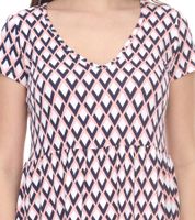 Laura Scott short-sleeved dress stylish women's summer dress with all-over graphic print 35539765 blue/pink
