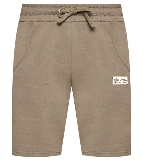 ALPHA INDUSTRIES Herren Sweat-Shorts nachhaltige kurze Baumwoll-Hose Freizeit-Hose 106365 628 Braun