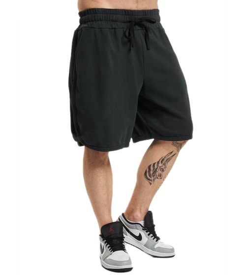 REDEFINED REBEL Nash Herren Sommer-Shorts Sweat-Shorts kurze Hose Baumwoll-Hose Fitness-Shorts 226057 Schwarz