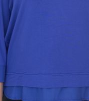 BOYSEN´S women's summer shirt 3/4 sleeve shirt with chiffon and box pleat 43765933 cobalt blue BOYSEN´S women's summer shirt 3/4 sleeve shirt with chiffon and box pleat 43765933 cobalt blue