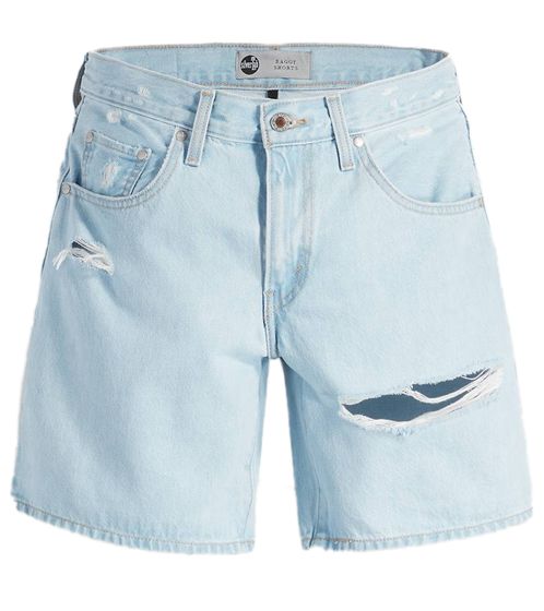 LEVI´S Silvertab Damen Shorts im Destroyed-Look Baumwoll-Hose Denim kurze Hose A47170000 Blau