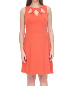 melrose Mini-Kleid ärmelloses Damen Sommerkleid mit extravagantem Ausschnitt 87047541 Orange