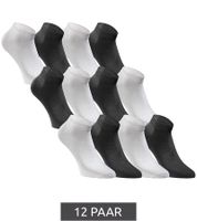12 pairs of JACK & JONES Short Sock sneaker socks, sports socks, cotton quarter socks 12260511 in black, grey, white or a mix