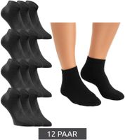 12 pairs of JACK & JONES Short Sock sneaker socks, sports socks, cotton quarter socks 12260511 in black, grey, white or a mix