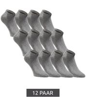 12 pairs of JACK & JONES Short Sock sneaker socks, sports socks, cotton quarter socks 12260511 in black, grey, white or a mix