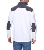 SANTINO Toronto Men's Fleece Jacket with Zipper Pockets Transition Jacket White/Grey SANTINO Toronto Men's Fleece Jacket with Zipper Pockets Transition Jacket White/Grey