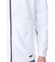 SANTINO Toronto Men's Fleece Jacket with Zipper Pockets Transition Jacket White/Grey SANTINO Toronto Men's Fleece Jacket with Zipper Pockets Transition Jacket White/Grey