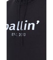 Ballin Est. Maglione con cappuccio da uomo sostenibile del 2013 con stampa del logo sul davanti HO-H00050 in nero, blu o blu scuro Ballin Est. Maglione con cappuccio da uomo sostenibile del 2013 con stampa del logo sul davanti HO-H00050 in nero, blu o blu scuro