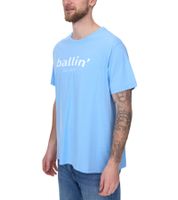 Ballin Est. 2013 Herren nachhaltiges Baumwoll-Shirt mit Logo-Print auf der Front Kurzarm-Shirt SH-REG-H050 Weiß, Navy, Hellblau oder Schwarz