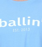 Ballin Est. 2013 Herren nachhaltiges Baumwoll-Shirt mit Logo-Print auf der Front Kurzarm-Shirt SH-REG-H050 Weiß, Navy, Hellblau oder Schwarz