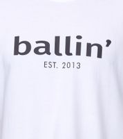 Ballin Est. 2013 Herren nachhaltiges Baumwoll-Shirt mit Logo-Print auf der Front Kurzarm-Shirt SH-REG-H050 Weiß, Navy, Hellblau oder Schwarz