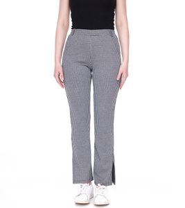 AjC Pantalon en tissu à carreaux pour femme, pantalon bootcut tendance en forme à enfiler 71797023 noir/blanc AjC Pantalon en tissu à carreaux pour femme, pantalon bootcut tendance en forme à enfiler 71797023 noir/blanc