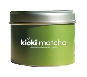 kioki matcha Grüner Tee Barista Matcha 40 Gramm in fester Dose aus Japan Grün/Silber