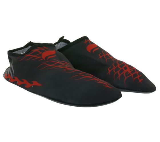 airjoy neoprene bathing shoes with removable insole water shoes with colorful highlights 7654618 black/red