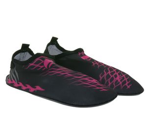 airjoy neoprene bathing shoes with removable insole water shoes with colorful highlights 7654618 black/pink