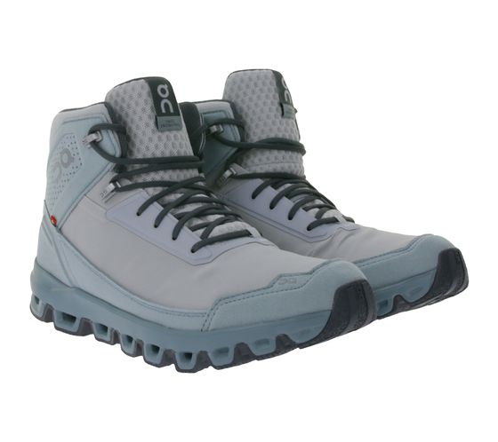 ON Running Cloudridge Damen Wander-Schuhe wasserdichte Trekking-Boots mit CloudTec-Dämpfung 33.99409 Hellblau