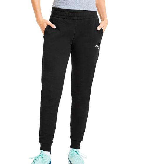 PUMA teamGOAL 23 Casuals Pants Damen Jogging-Hose Slim-Fit Trainingshose 657084 03 Schwarz