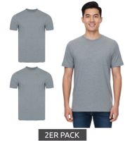 Pack de 2 t-shirts homme PUMA, chemise en coton, chemises col rond, chemise basique 683509 01 gris