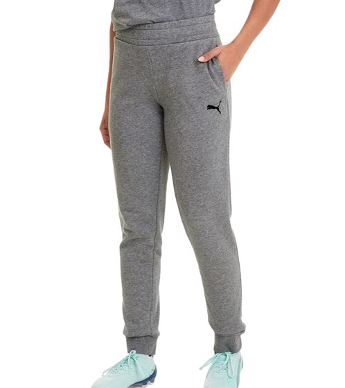 PUMA teamGOAL 23 Casuals Pants Damen Jogging-Hose Slim-Fit Trainingshose 657084 33 Grau