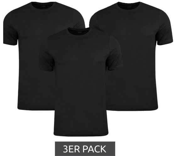 3er Pack PUMA Herren Baumwoll-Shirt T-Shirts Rundhals-Shirt Basic-Shirt 678256 02 Schwarz