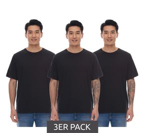 Pack de 3 t-shirts chemise en coton PUMA pour hommes chemise à col rond chemise basique 678256 02 noir