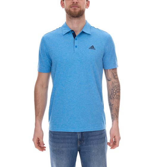 adidas Drive Polo Heather Men's Polo Shirt with AeroReady Sustainable Sports Golf Shirt H56777 Blue